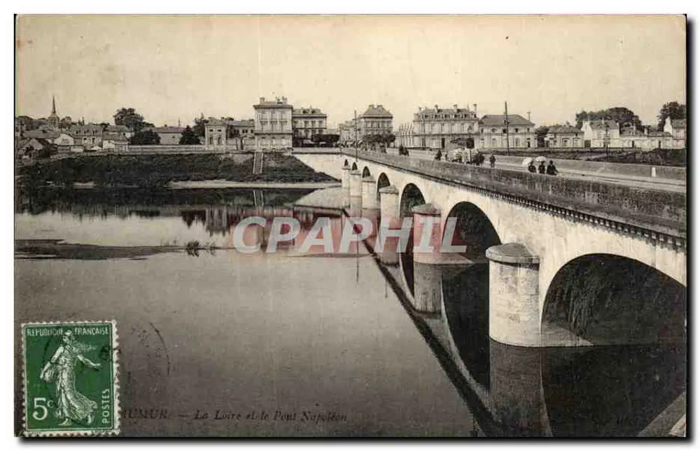Rumur — Die Loire und die Napoléon-Brücke — Unbekannter Verlag - Vorderseite