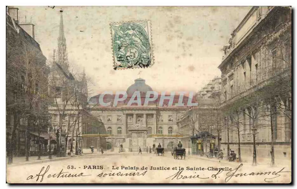 Paris — Das Palais de Justice und die Sainte-Chapelle — Marie D. Jouannet - Vorderseite