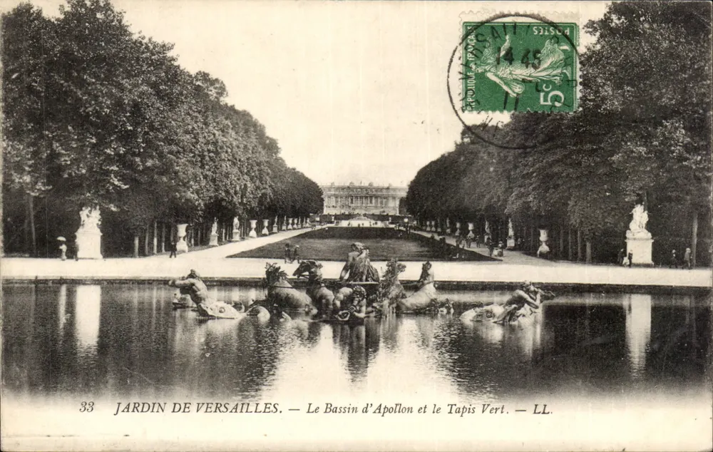 Jardin de Versailles — Le Bassin d'Apollon et le Tapis Vert — LL. - Vorderseite
