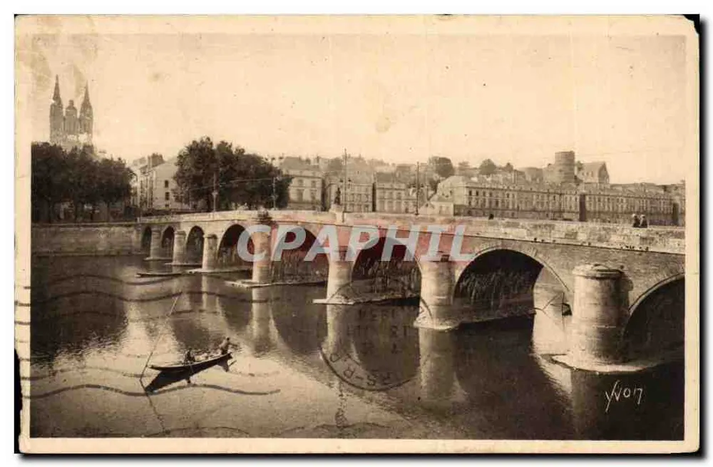 Angers — O Pont do Centro — Les Éditions d'Art Yvon, Paris - Frente