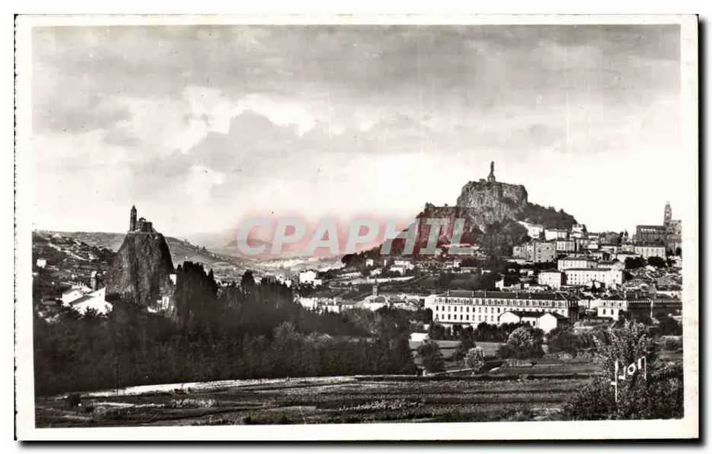 Le Puy (Haute-Loire) — Die Felsen Corneille und Saint-Michel-d'Aiguilhe — Éditions d'Art Martel - Vorderseite