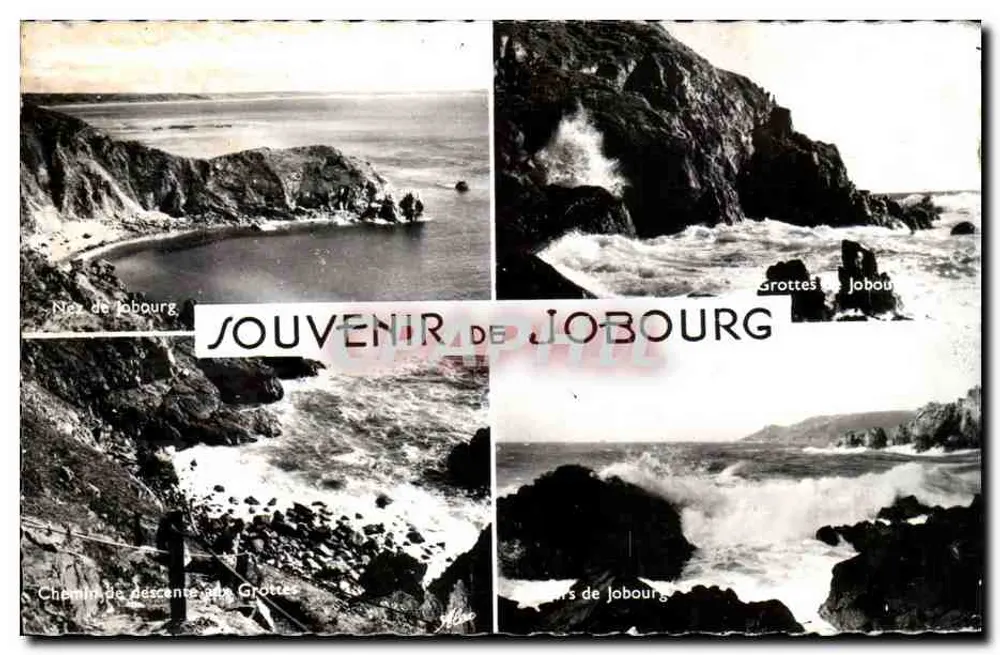 Jaskinie Jobourg — Pamiątka z Jobourg — G. Gautier, Cherbourg - Awers