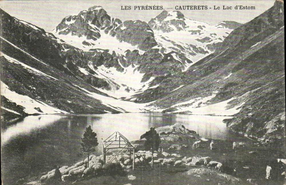 As Pirineus — Cauterets — O Lago d'Estom - Frente
