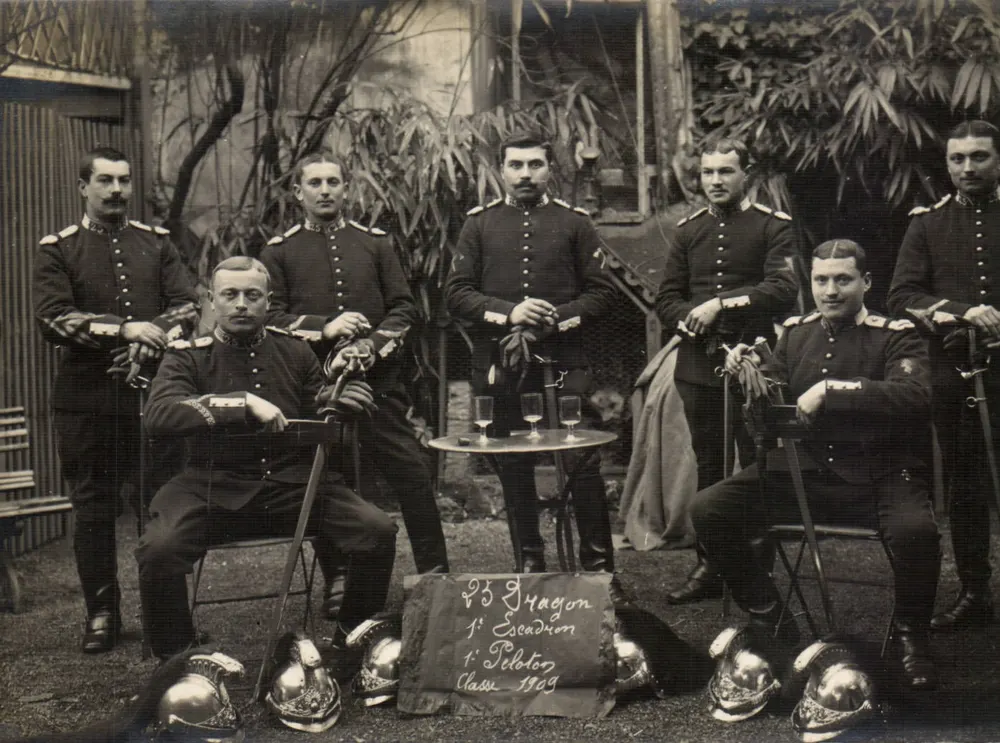 23. Dragoner — 1. Eskadron — 1. Züge — Klasse 1909 — G. Loubantuir, Arzens - Vorderseite