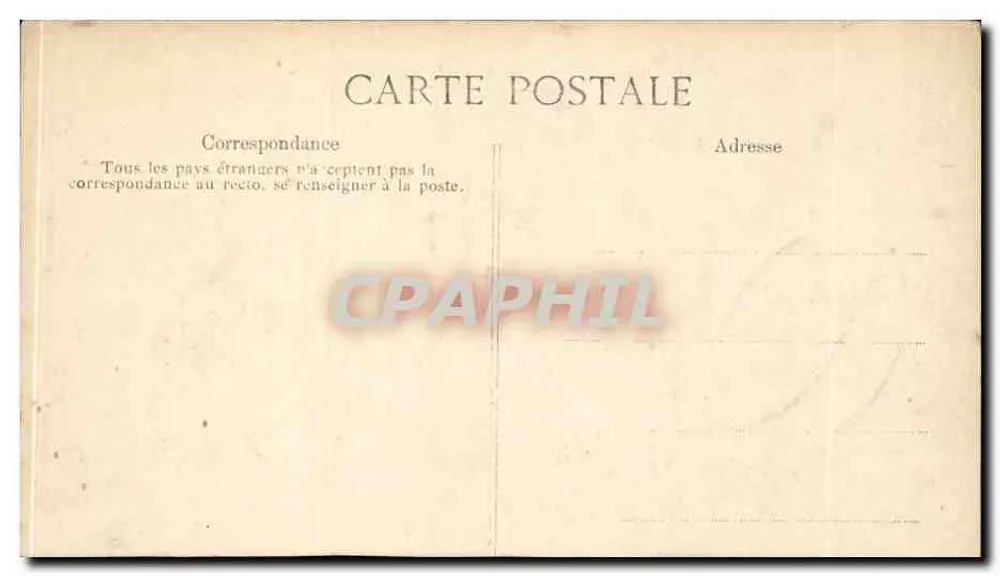 Soldado na estação — França — editor desconhecido - Verso