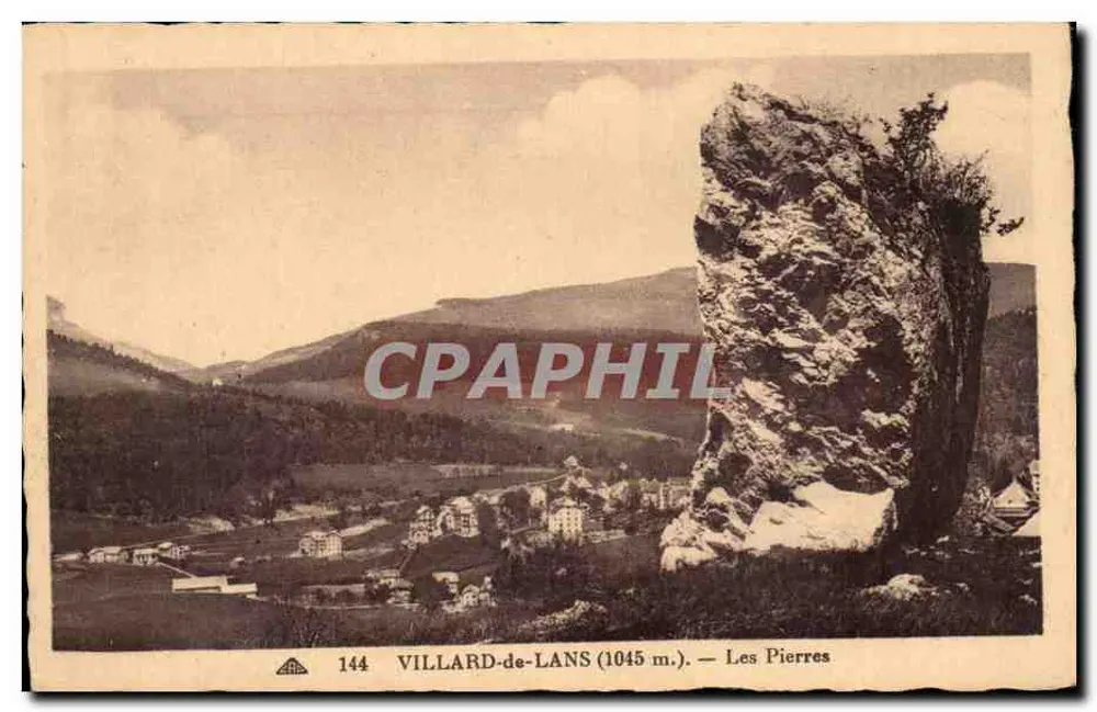 VILLARD-de-LANS (1045 m.) — As Pedras — C° des Arts Photomécaniques Strasbourg - Frente