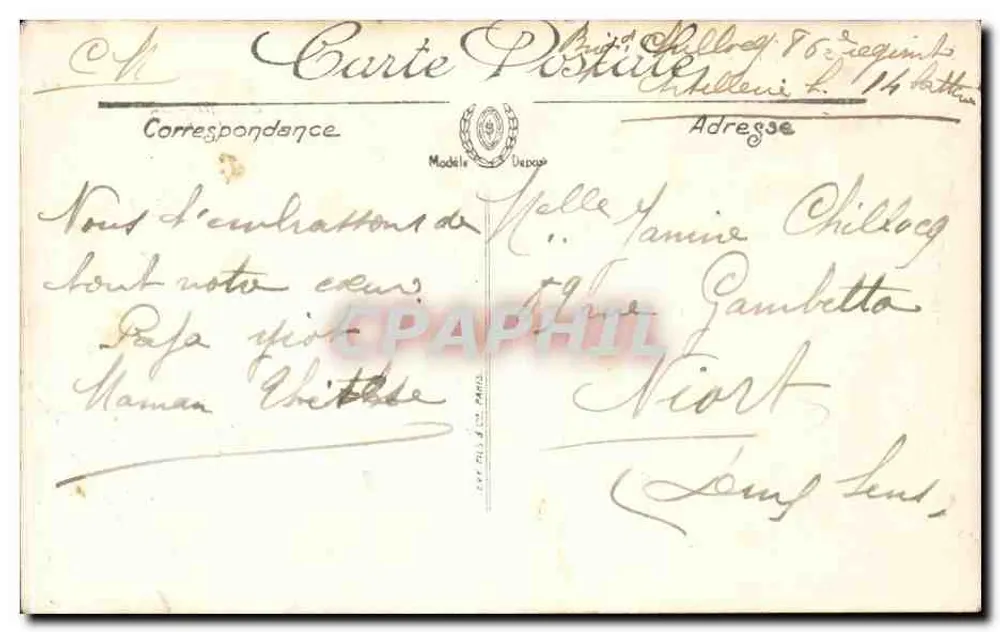 Paris — A Place de la Bastille — LL. — N° 805 - Verso