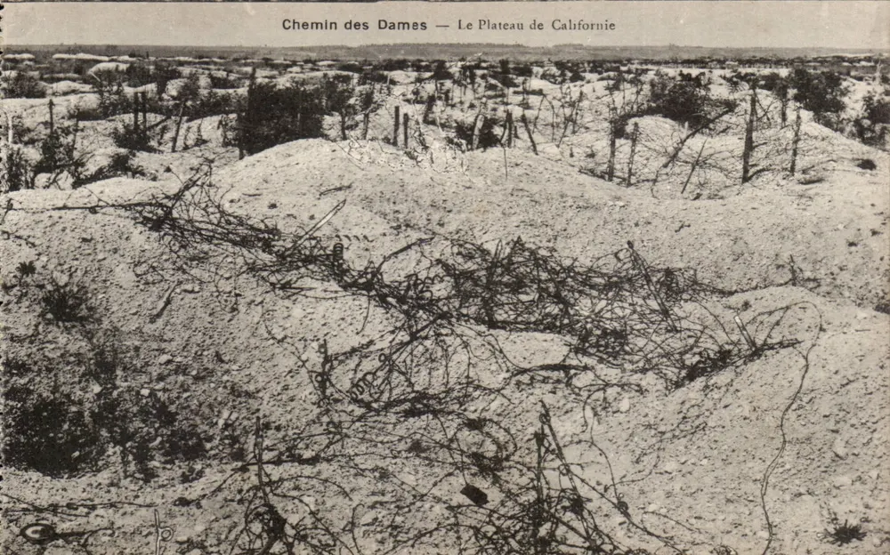 Chemin des Dames — Der Plateau de Californie — R. Nougardès und H. Lestraux - Vorderseite