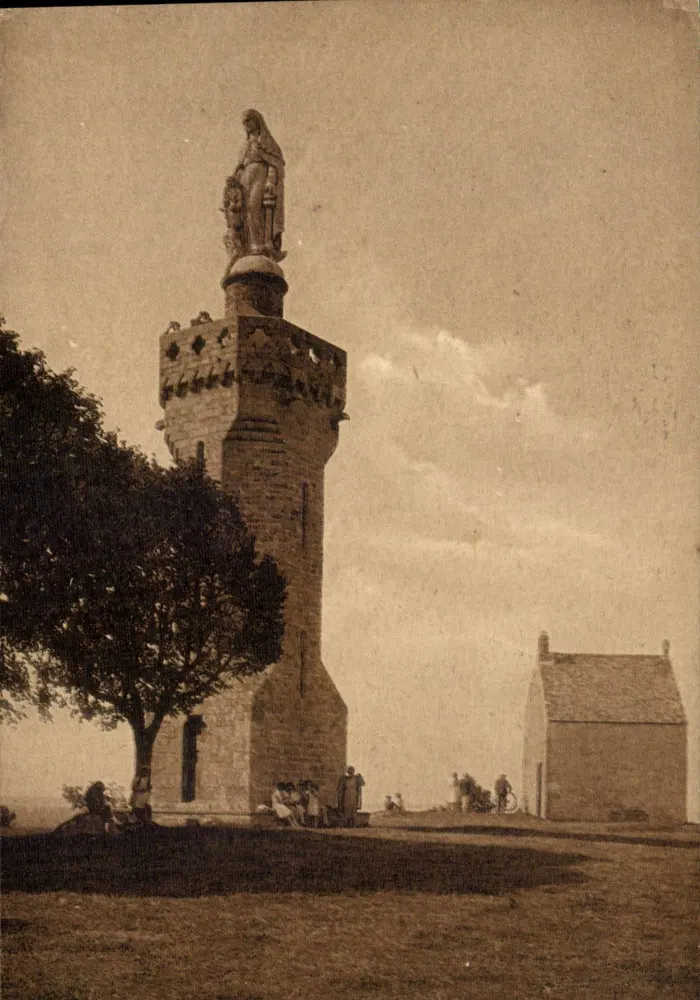 Mont-Dol (I.-et-V.) — A Virgem — A Capela — A Baía de Cancale — A Baía do Mont-Saint-Michel - Frente
