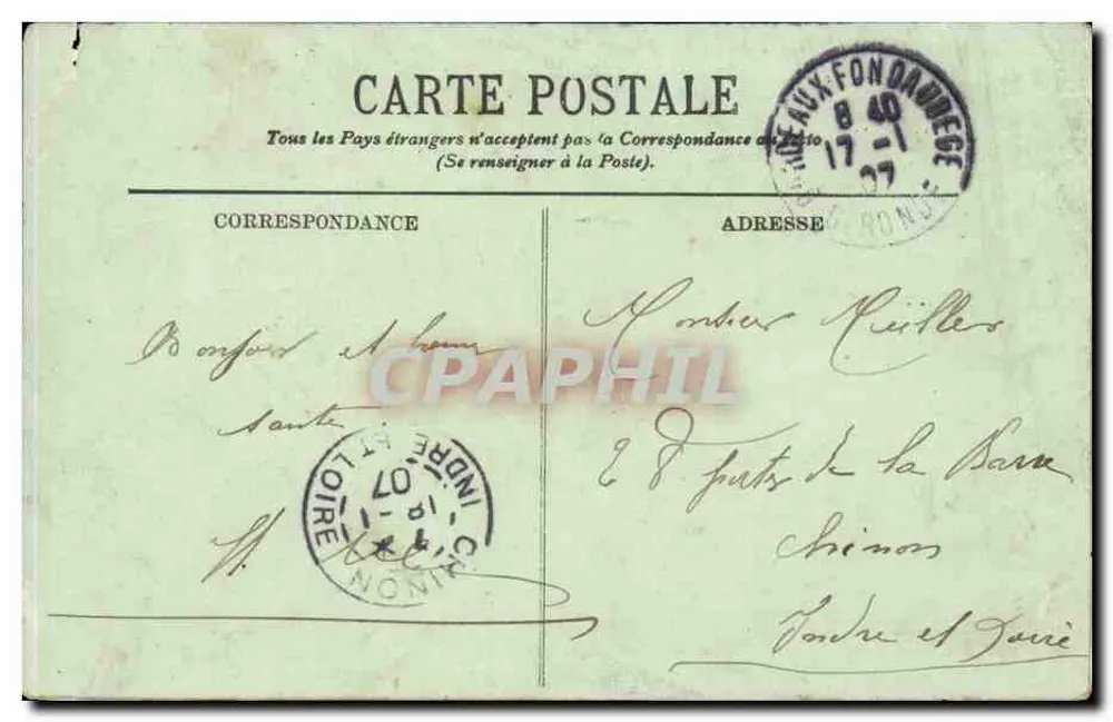 Bordeaux — Die Kais. Entladen der Weinfässer. — LL. — N° 116 - Rückseite