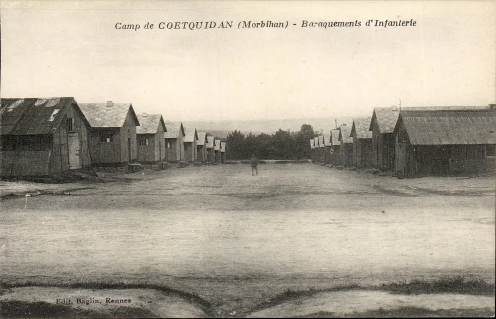 Camp de Coetquidan (Morbihan) — Infanteriebaracken — Edit. Baglin, Rennes - Vorderseite