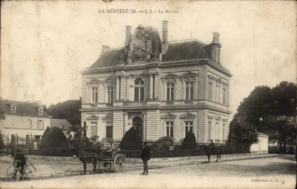La Ménitré (M.-et-L.) — A Prefeitura — Coleção L.B. - Frente