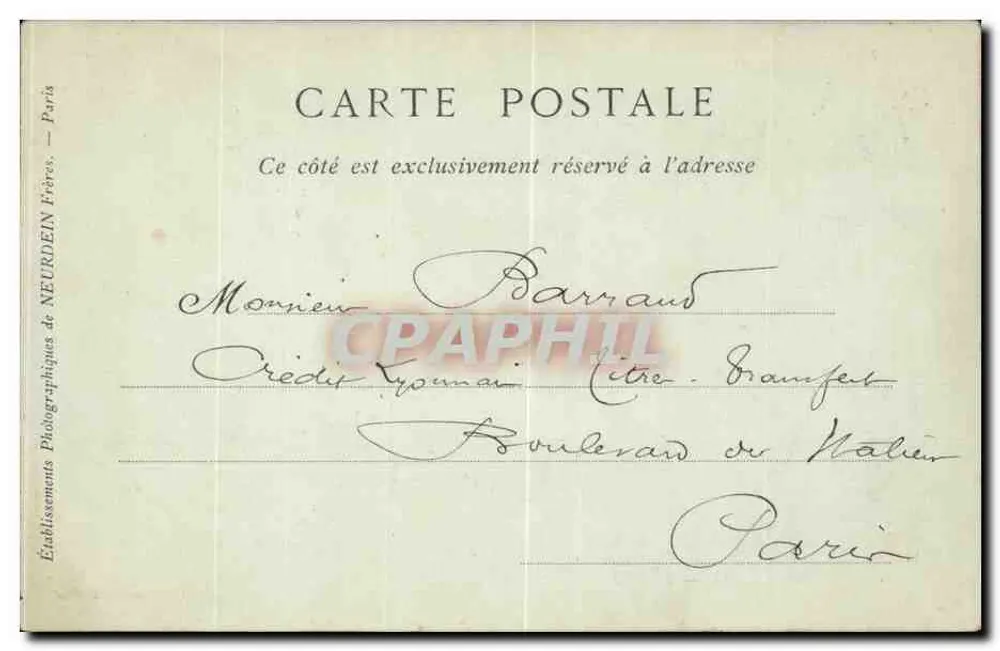 Orléans — Le Mail — Editor: Ami té Boigny, n° 55 - Verso