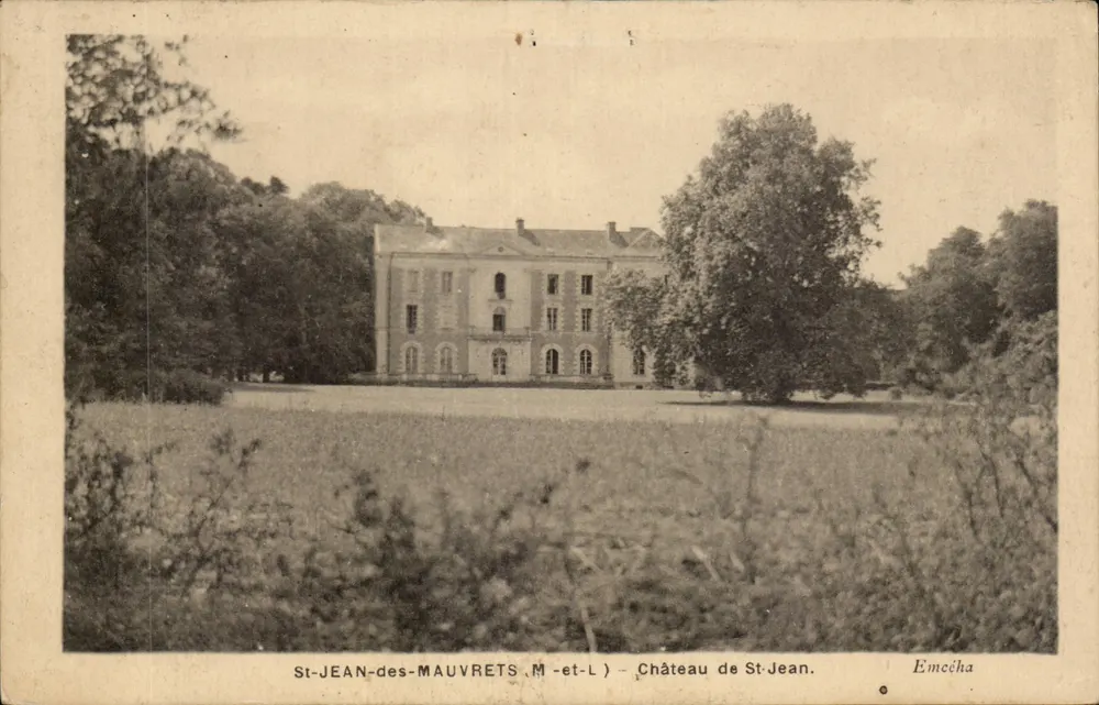 St-Jean-des-Mauvrets (M-et-L) — Schloss St-Jean — Emeçha - Vorderseite