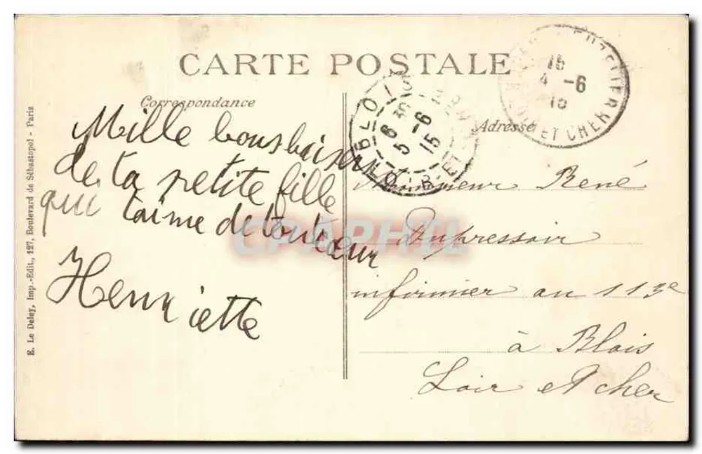 Ribécourt — Eine Patrouille marokkanischer Spahis — 6. Serie — E.D. (Verlag) - Rückseite