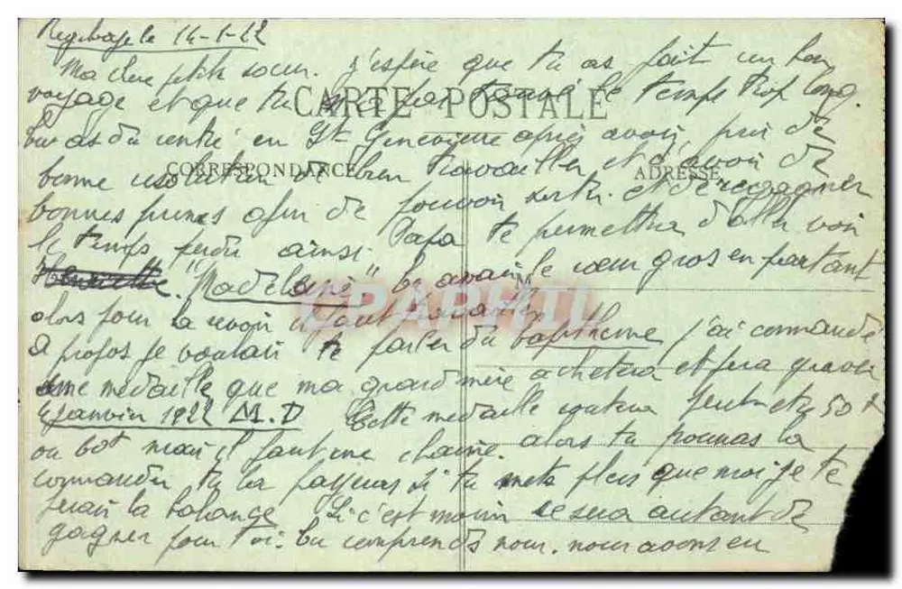 Domfront (Oise) — A Igreja e a Barricada — editor: L'Éditeur, 11 - Verso