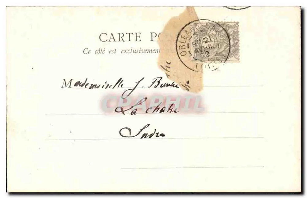 Hôtel de Ville — Orléans — B.F. Paris - Verso