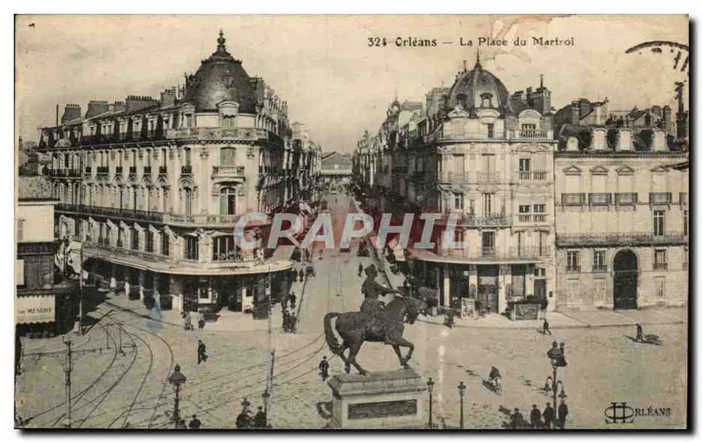 Créteil — A Praça do Martroi — editor L. Lenermann - Frente
