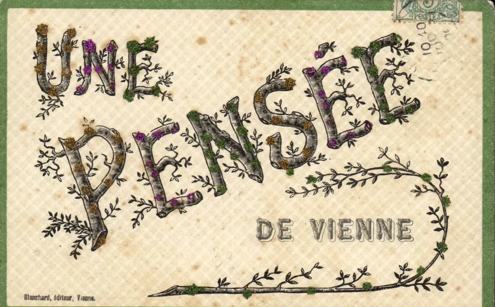 Uma pensamento de Viena — Blanchard, editor, Viena. Número de série não visível. - Frente