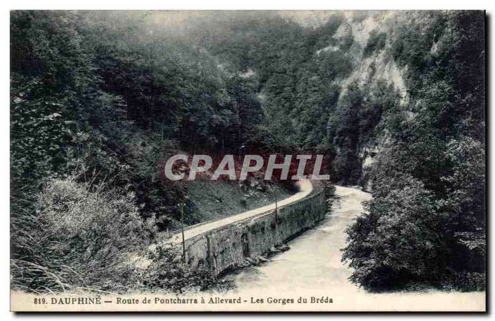 Die Gorges du Bréda — Route von Pontcharra nach Allevard — Dauphiné - Vorderseite
