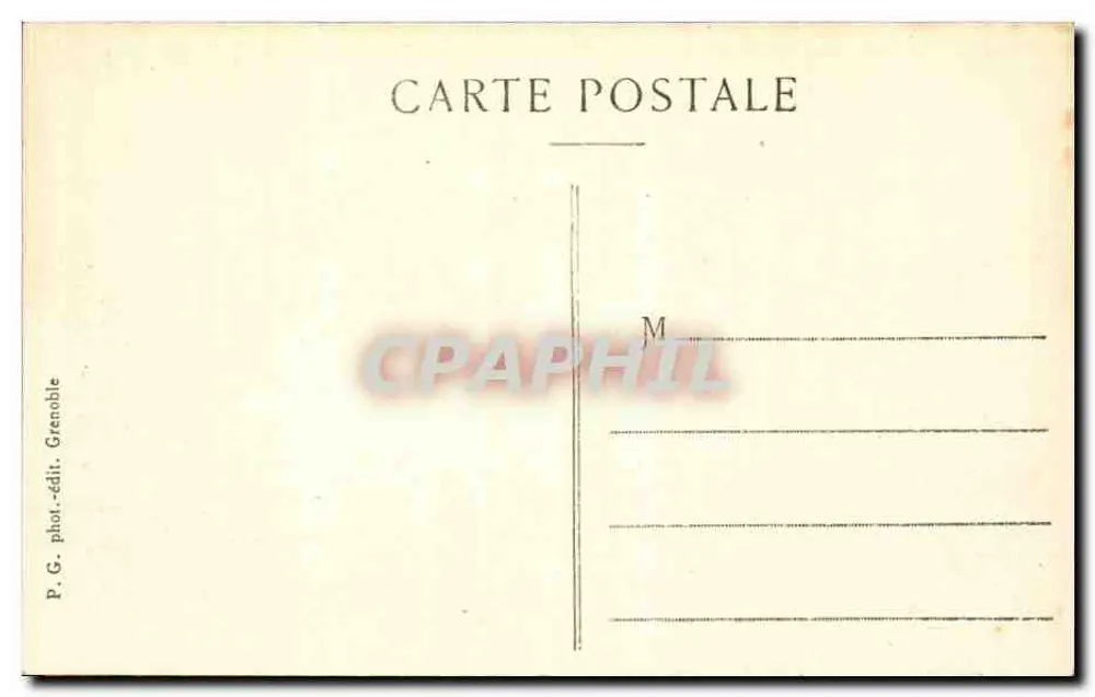 Grenoble — A Tronche e o St-Eynard — P.G. fot.-edit. Grenoble, n°430 - Verso