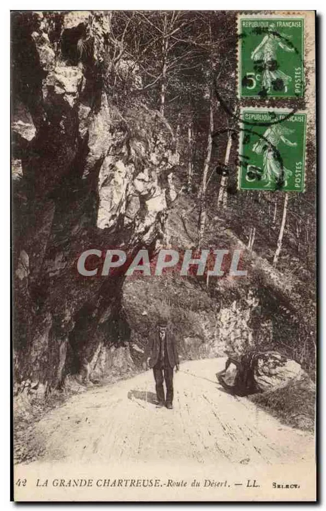 La Grande Chartreuse — Estrada do Deserto — LL. — Editor LL. — N° 42 - Frente