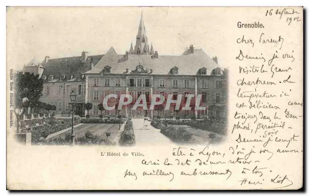 O Hotel de Ville — Grenoble — Guia Rose (Livro) — n° 107 - Frente