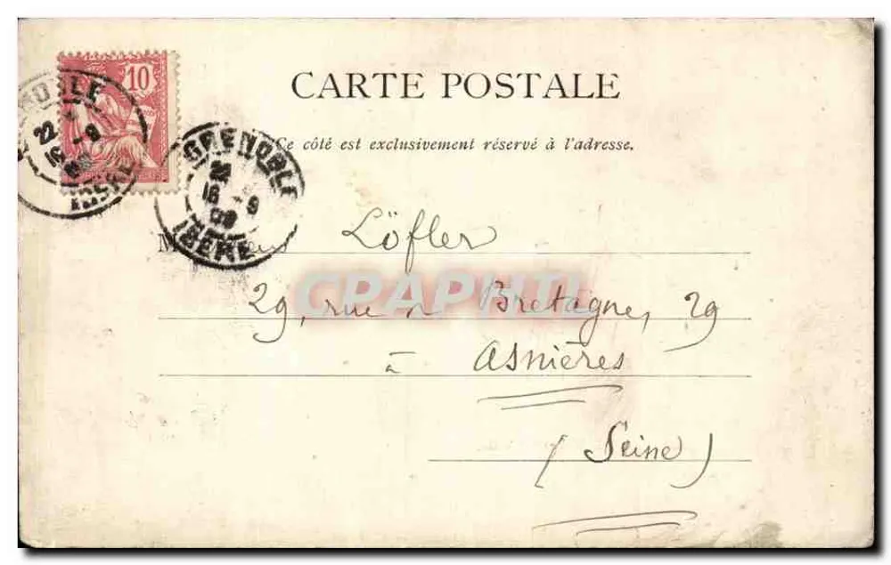 O Hotel de Ville — Grenoble — Guia Rose (Livro) — n° 107 - Verso