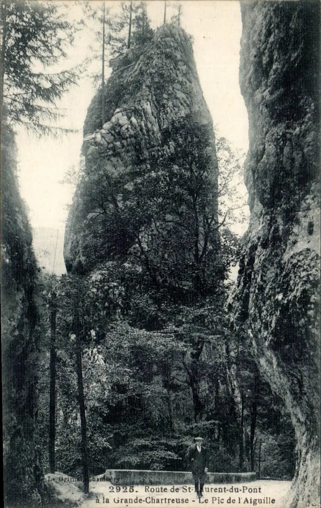 Der Gipfel der Aiguille — Route von Saint-Laurent-du-Pont nach Grande-Chartreuse — Grimal-Chambery n°2925 - Vorderseite