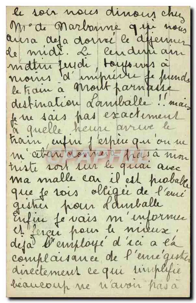 Der Gipfel der Aiguille — Route von Saint-Laurent-du-Pont nach Grande-Chartreuse — Grimal-Chambery n°2925 - Rückseite