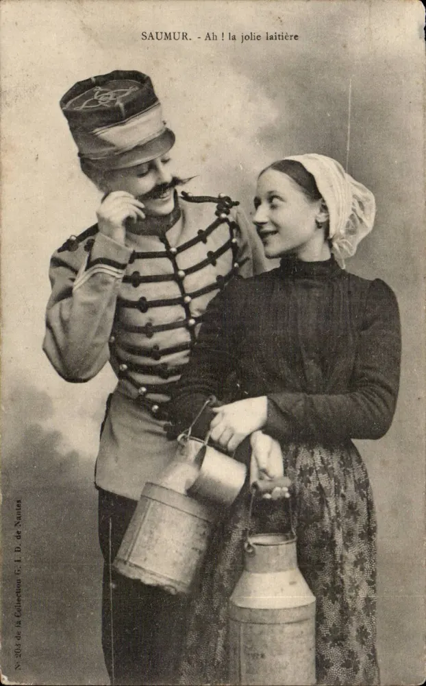 Saumur - Ah ! die schöne Milchmaid — Sammlung G. L. D. de Nantes, Nr. 201 - Vorderseite