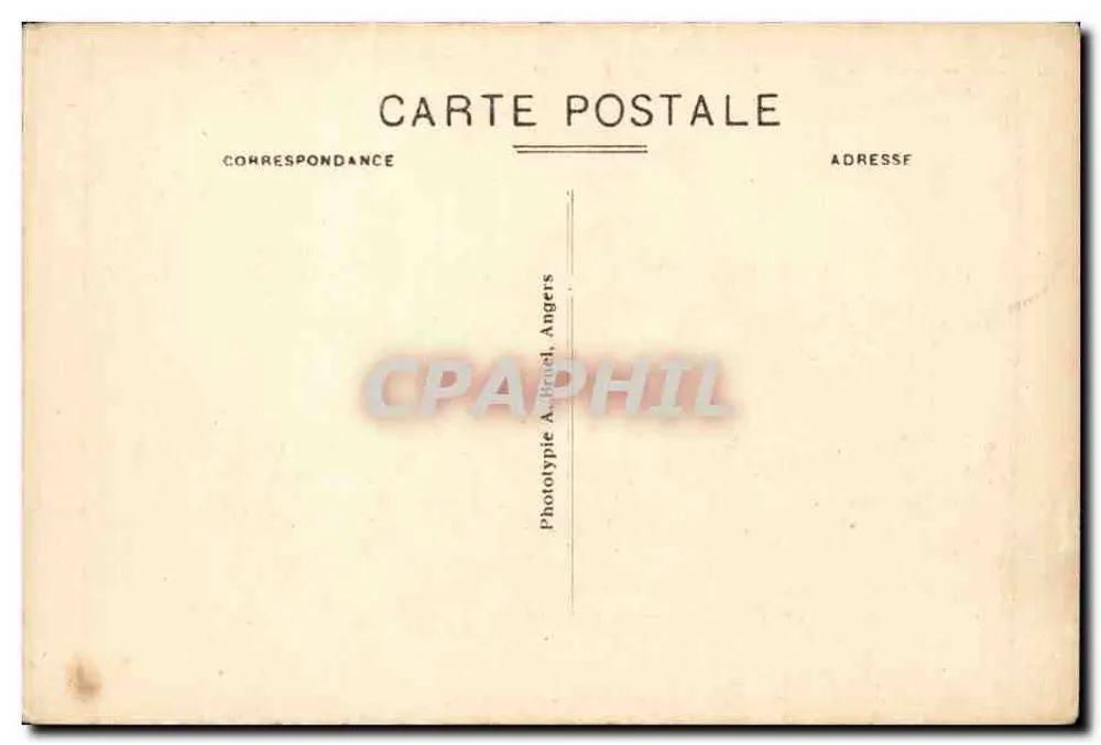 Saumur - Les Bûches — cavaliere a cavallo in un parco — Fototipia A. Ricuel, Angers - Verso