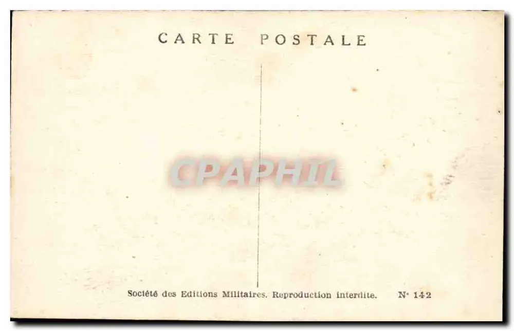 Artilleria — Soldados a cavalo com bandeira — Pierre Albert, n° 142 - Verso