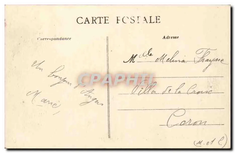 Angers - Cruzeiro Rameau, rua Chaussée-St-Pierre — Bernard Tournerie S.A. e Progrès D. Brindeau — n°149 - Verso