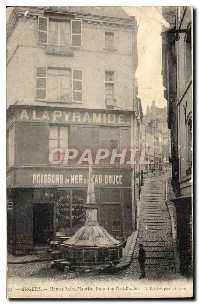 ANGERS — Montée Saint-Maurice, Fontaine Pied-Boulet — D. Rouire, Fotografie Angers - Vorderseite