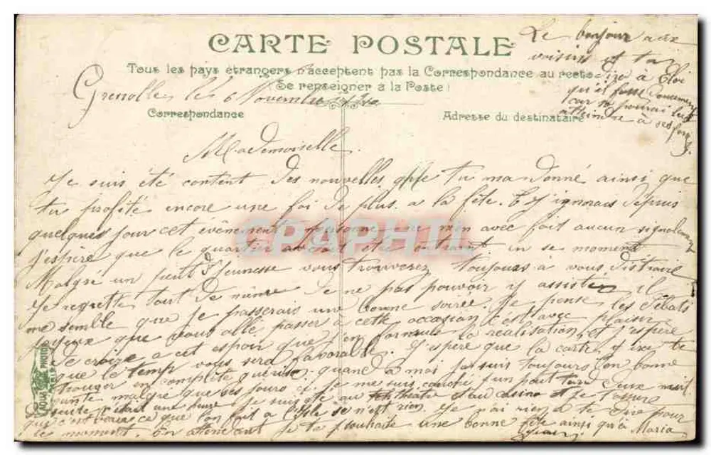 Grenoble — A Estação — L.V. & Cie - Verso