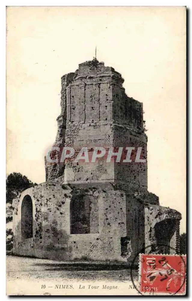 Nîmes — Torre Magne — Postes - Frente