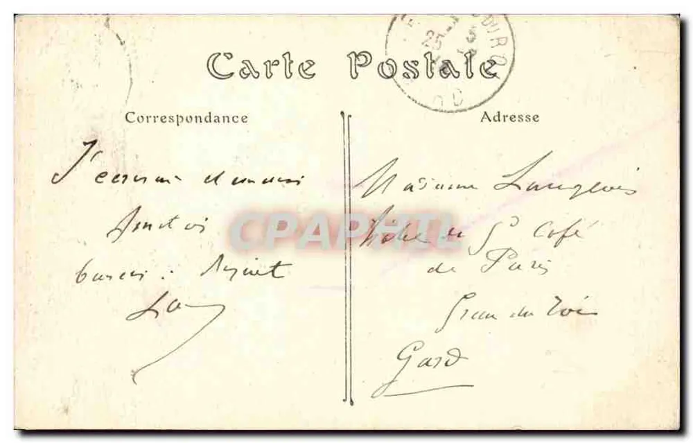 Nîmes — Torre Magne — Postes - Verso