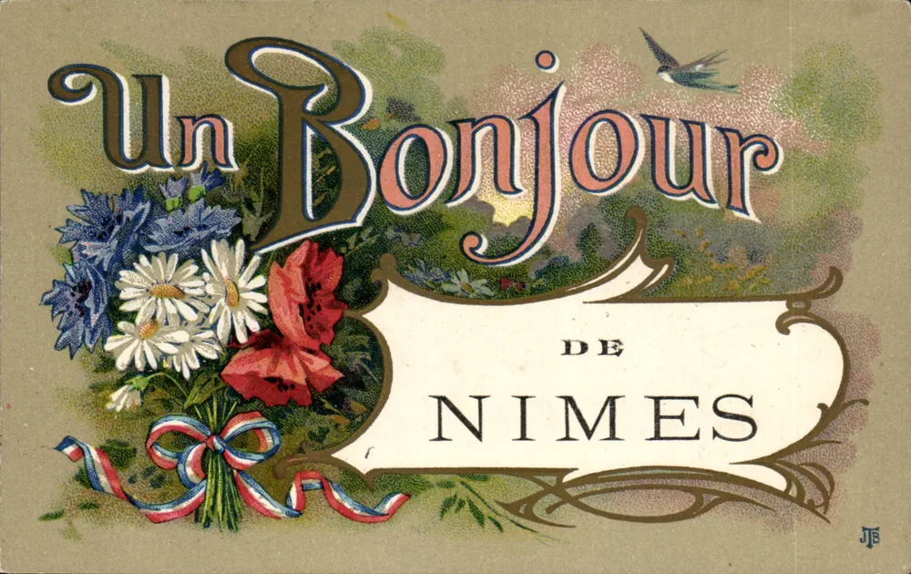 Um Olá de Nîmes — editor Talabot, Paris-Bordeaux, número de série não visível - Frente