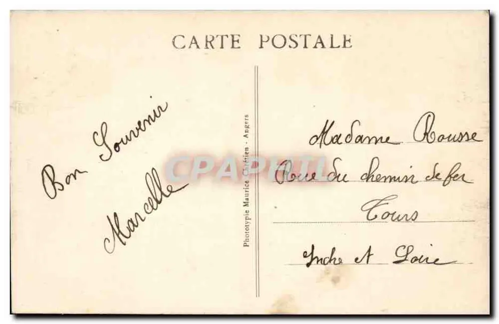 Angers - A Praça do Ralliement — L. V. pbot. — n°36 - Verso