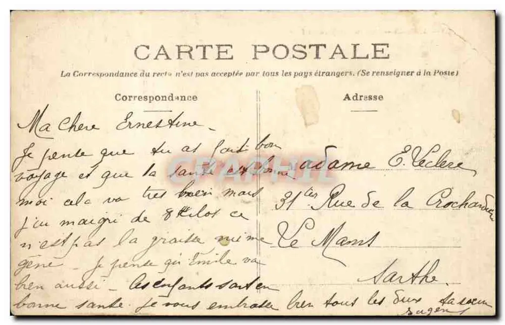 Angers — Kasernen Desjardins — Verlag CPHAPHIL, Nr. 33 - Rückseite