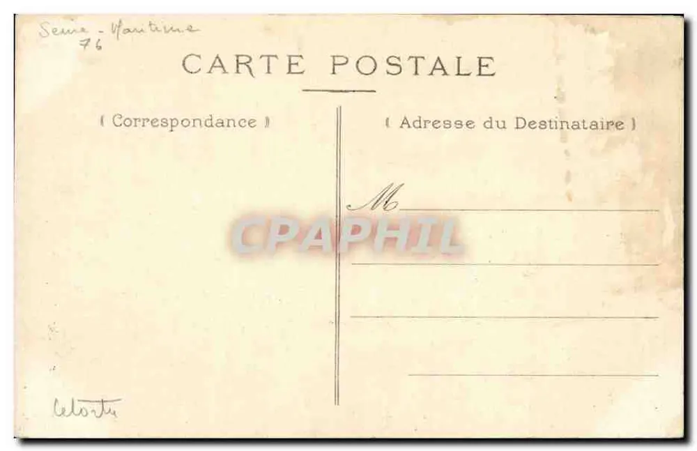 Dieppe — Le Pollet — Rue Quiquengrogne — Galeries Parisiennes, n°34 - Rückseite