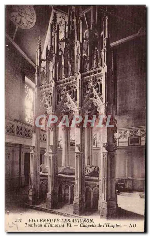 Villeneuve-lès-Avignon — Grabmal von Innocent VI — Kapelle des Hospizes - Vorderseite