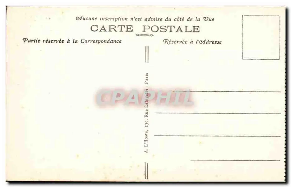 Unterschrift des Waffenstillstands — 11. November 1918 — Compagnie Volturne-Restin - Rückseite