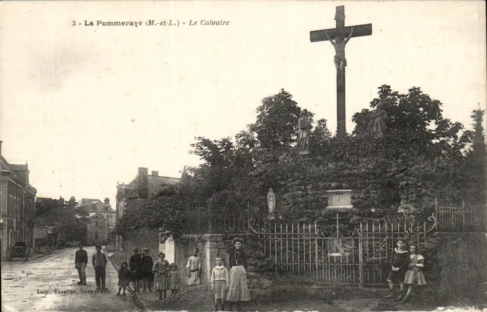 La Pommeraye (M.-et-L.) - O Calvário — Imp. Treulon, Beannpreau - Frente