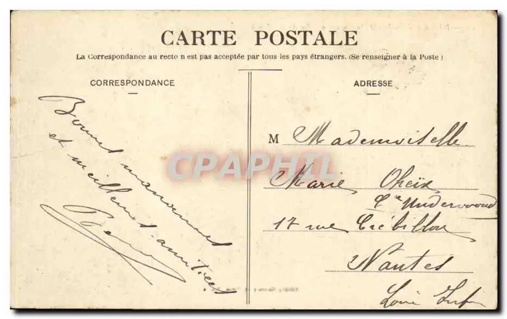 Nîmes - Gärten der Fontaine - Ausgang des Kanals — Edition Gravier & Piton, Nîmes - Rückseite