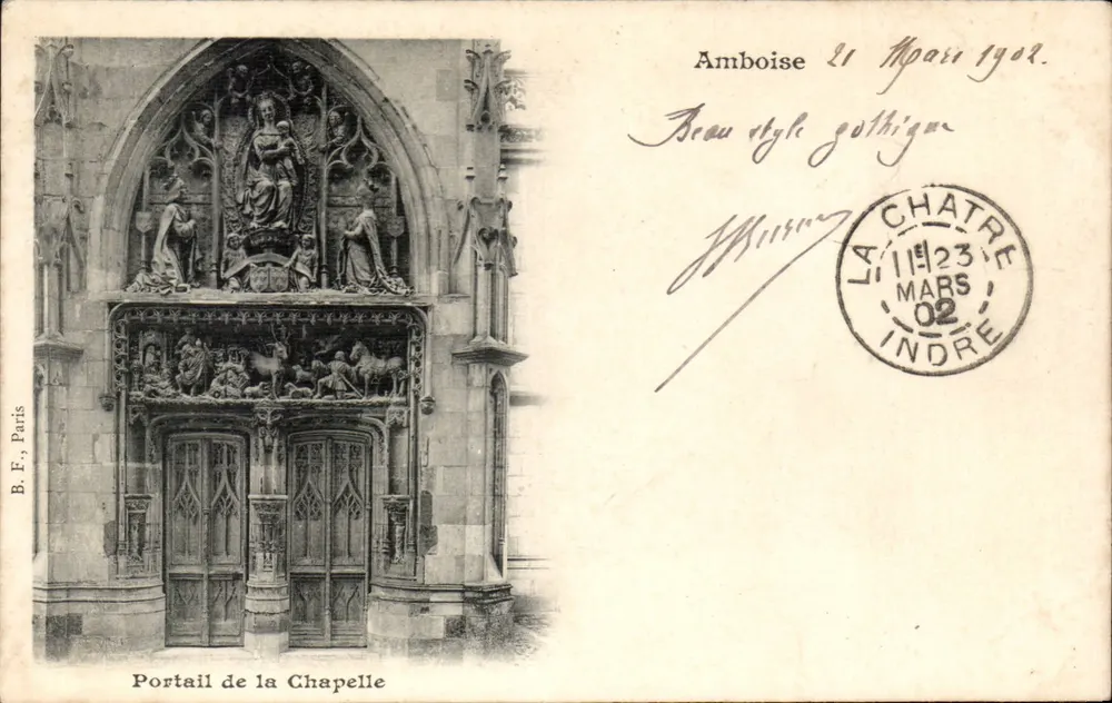 Portão da Capela — Amboise — B. E., Paris - Frente