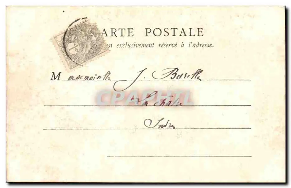 Portão da Capela — Amboise — B. E., Paris - Verso