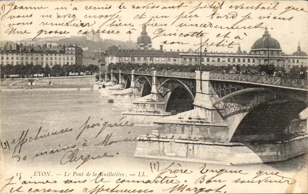 LYON — El Puente de la Guillotière — LL. - Anverso