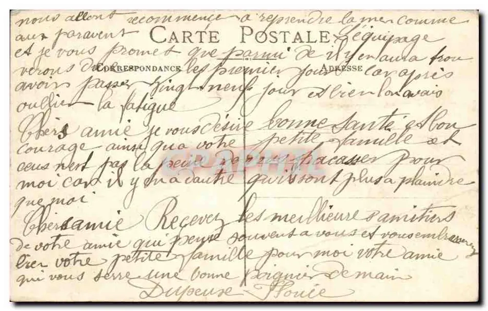 Toulon — Vue générale — B.G. — Éditeur B.G. n° 117 - Verso